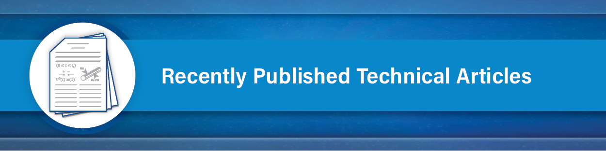 Recently Published Technical Articles